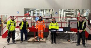 2. Tobermore team run initial tests on new machinery with German Engineers