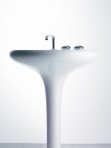Freestanding Istanbul basin and ped for VitrA by Roos Lovegrove