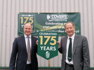 Henry Green left and Rupert Green right celebrate Covers 175th anniversary 1
