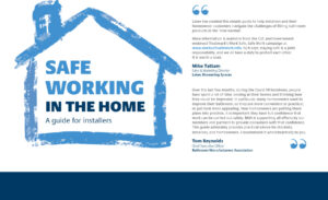 Lakes Installers Leaflet Working Safely in the Home 1