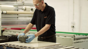 Moores employee at work in Wetherby factory 1
