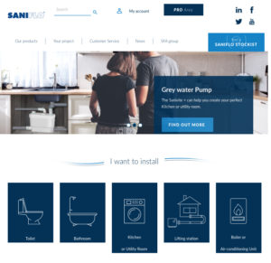 Saniflo homepage NEW