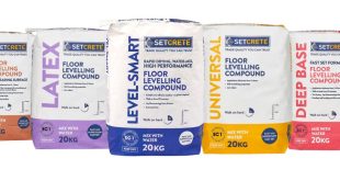 Setcrete levelling compounds now stocked in Robert Price merchants