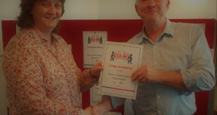 Simon Ayers CEO of TrustMark with Michele Manson Business Team Manager of Buckinghamshire and Surrey Trading Standards