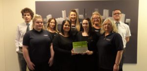 Stelrad ICS Accreditation the Stelrad Customer Services team with their certificate