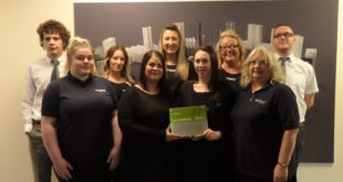 Stelrad ICS Accreditation the Stelrad Customer Services team with their certificate